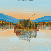 Lake George Foliage Print