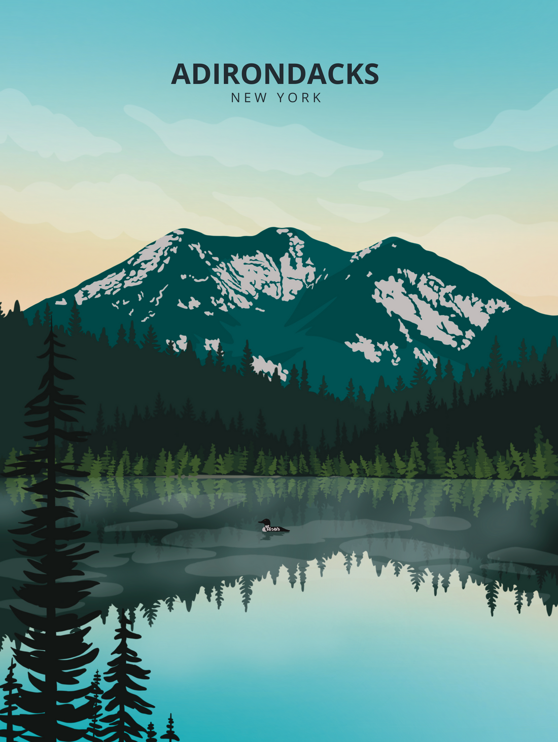 Adirondack Mountains Print