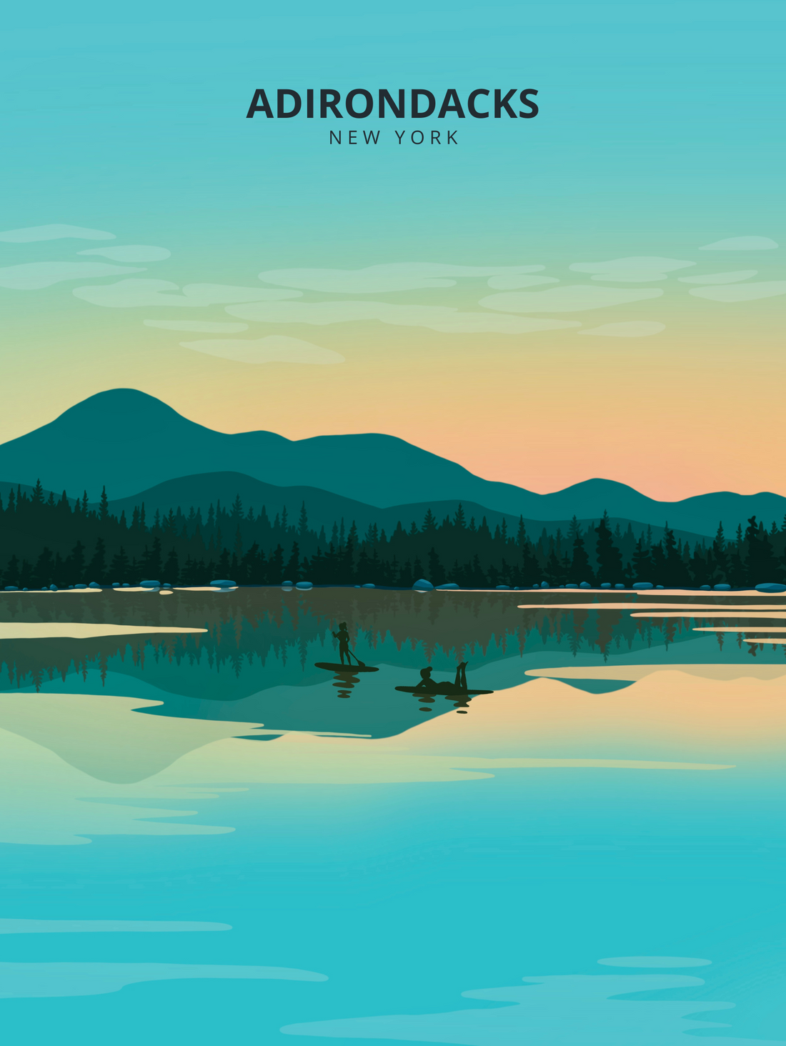 Summer in the Adirondacks Print