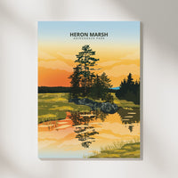 Heron Marsh Print