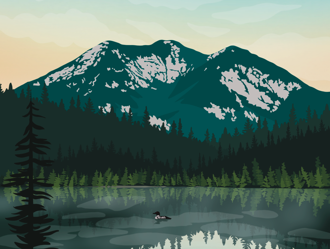 Adirondack Mountains Landscape Print