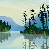 Lake Colden Landscape Print
