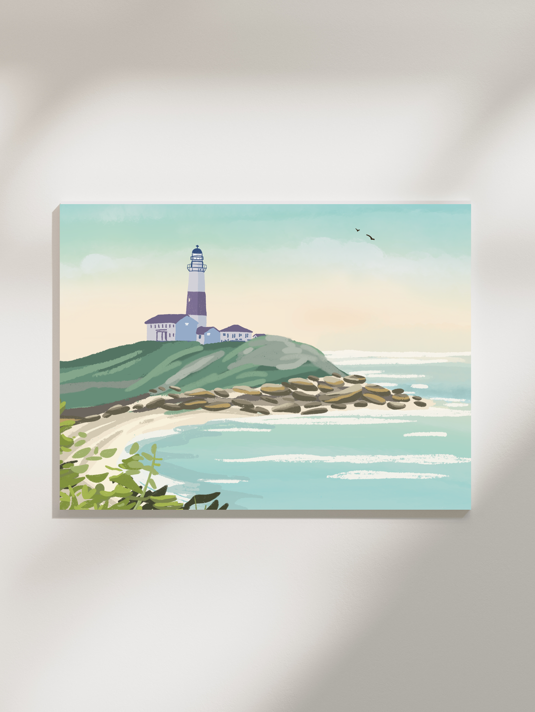 Montauk Point Lighthouse Landscape Print