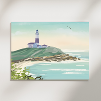 Montauk Point Lighthouse Landscape Print