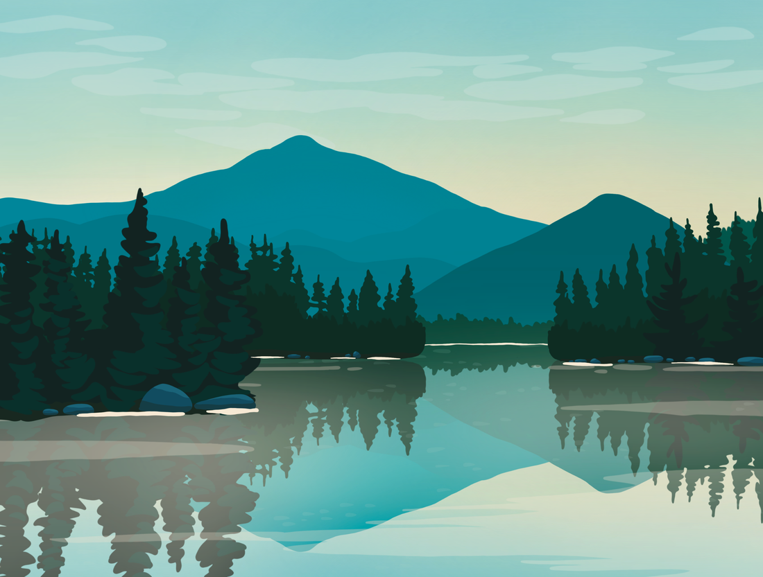 Lake Placid Landscape Print