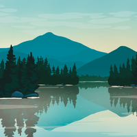 Lake Placid Landscape Print