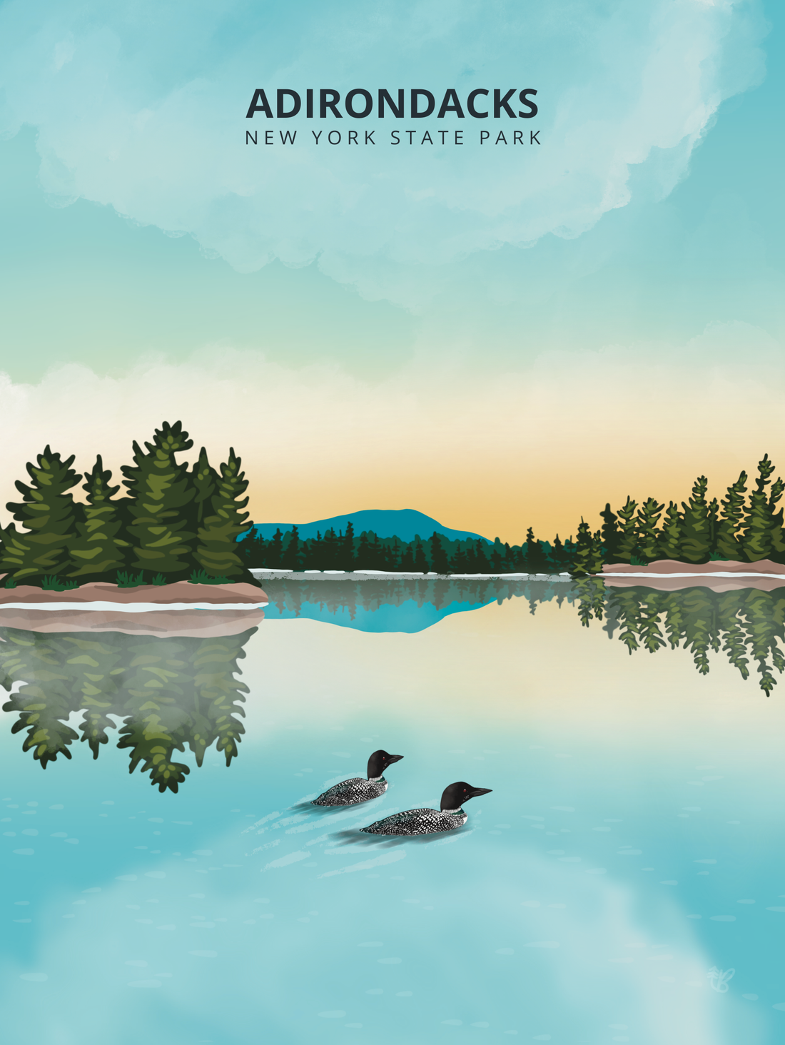 Seventh Lake Print