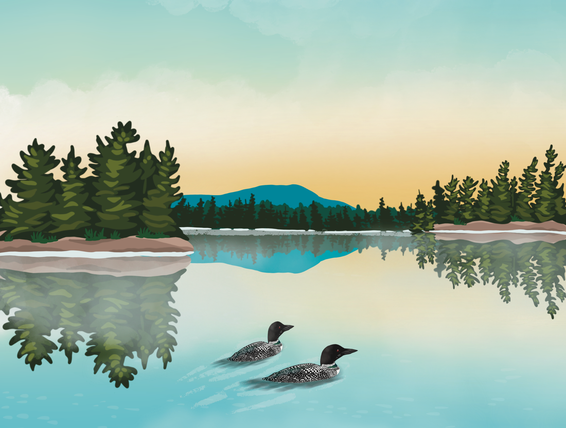 Seventh Lake Landscape Print