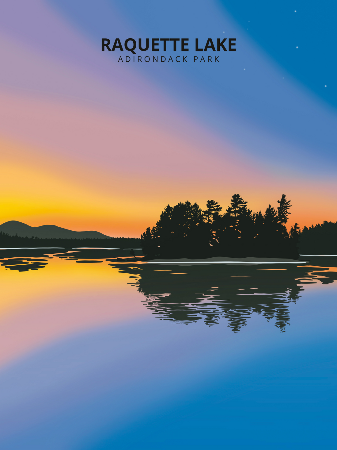 Raquette Lake Print