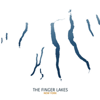 Finger Lakes Map Print