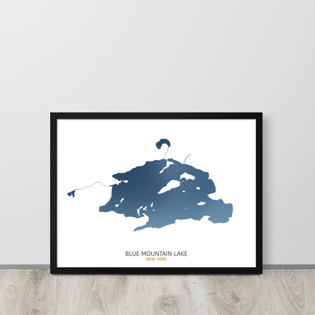 Blue Mountain Lake Map Print
