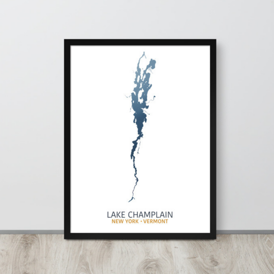 Lake Champlain Map Print