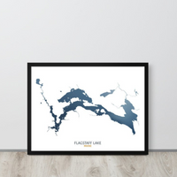 Flagstaff Lake Map Print