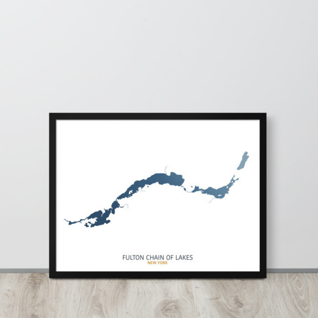 Fulton Chain of Lakes Map Print