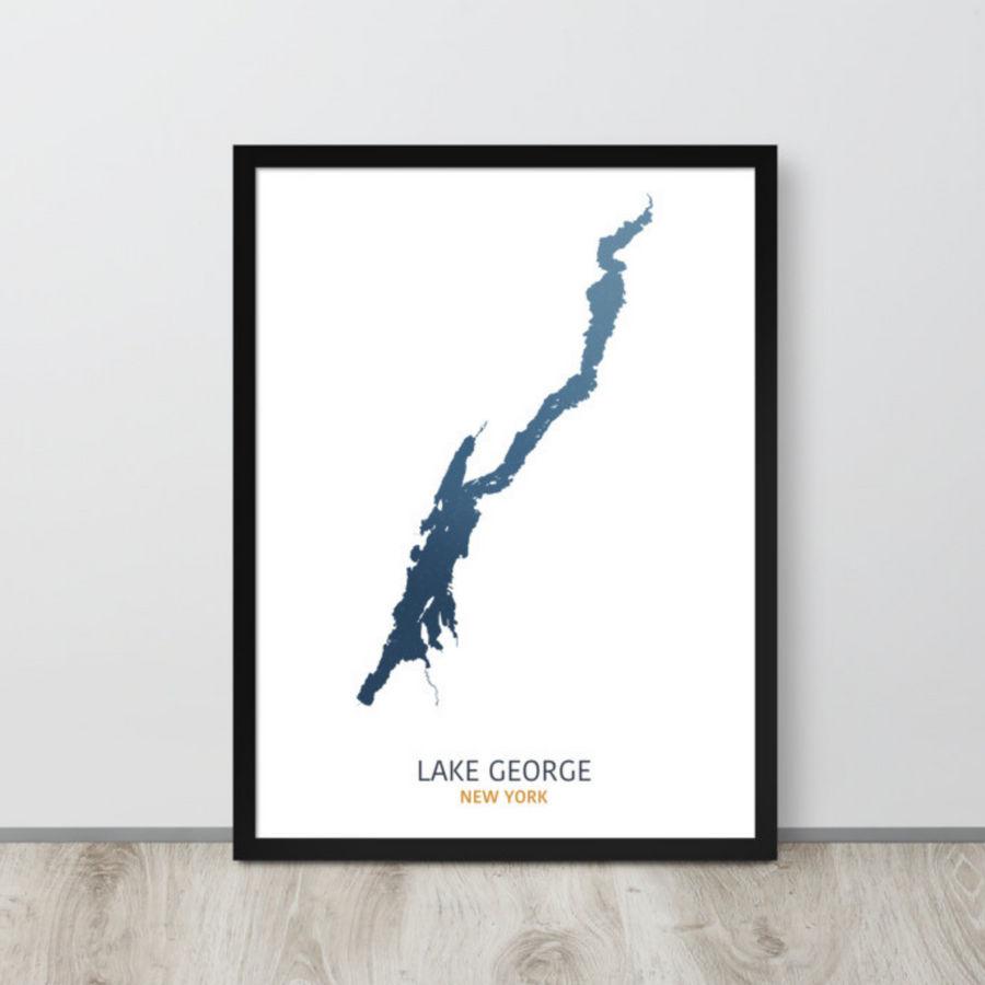 Lake George Map Print