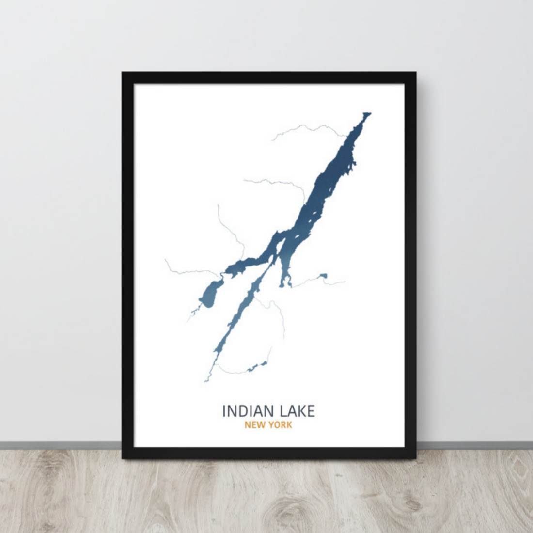 Indian Lake Map Print