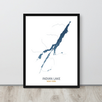 Indian Lake Map Print