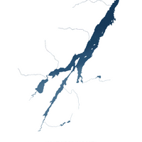 Indian Lake Map Print