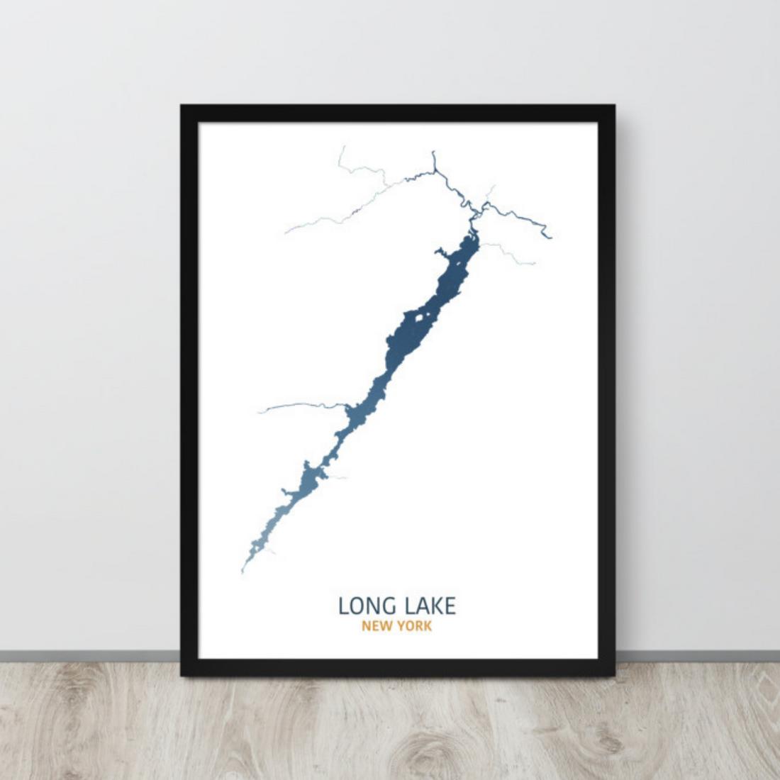 Long Lake Map Print