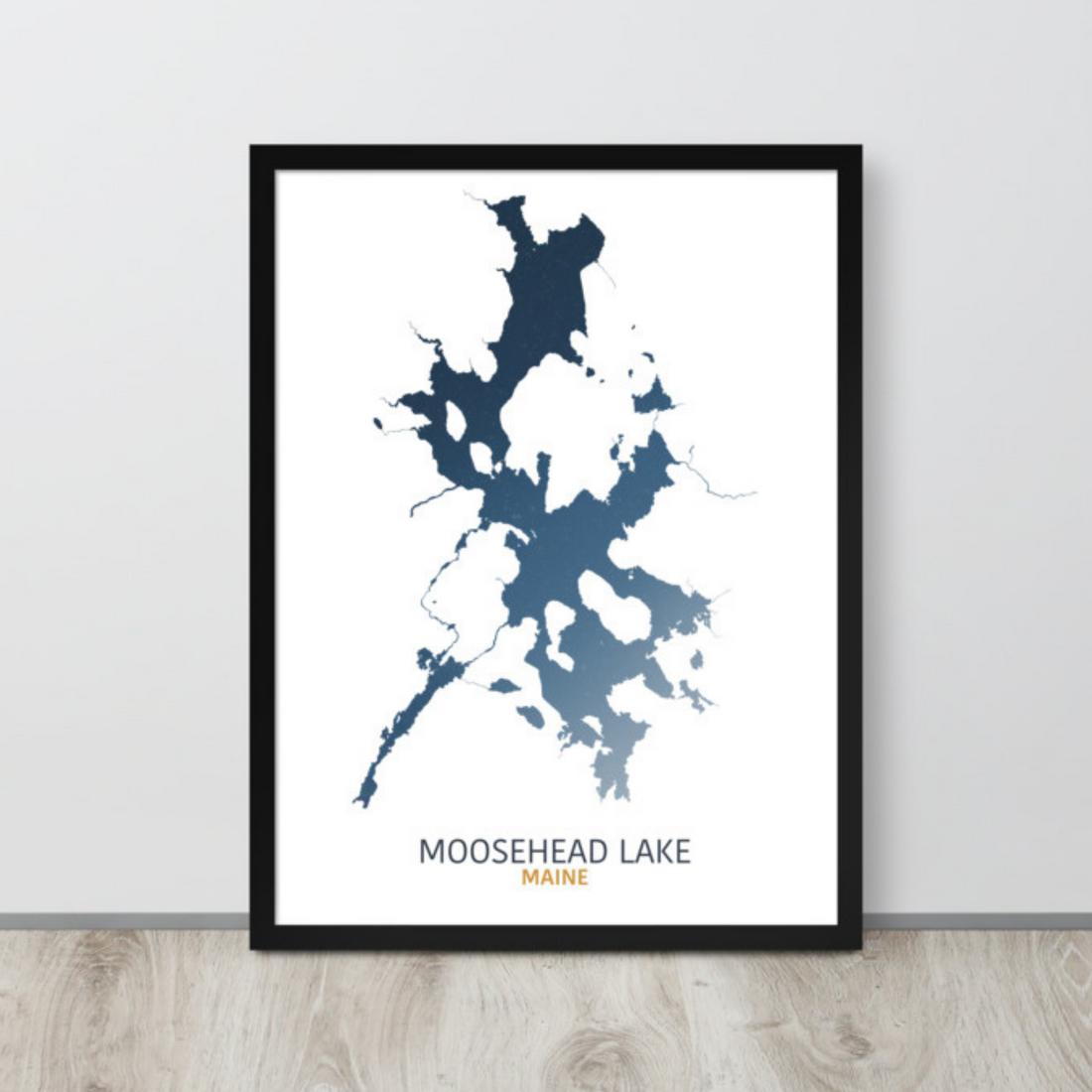 Moosehead Lake Map Print