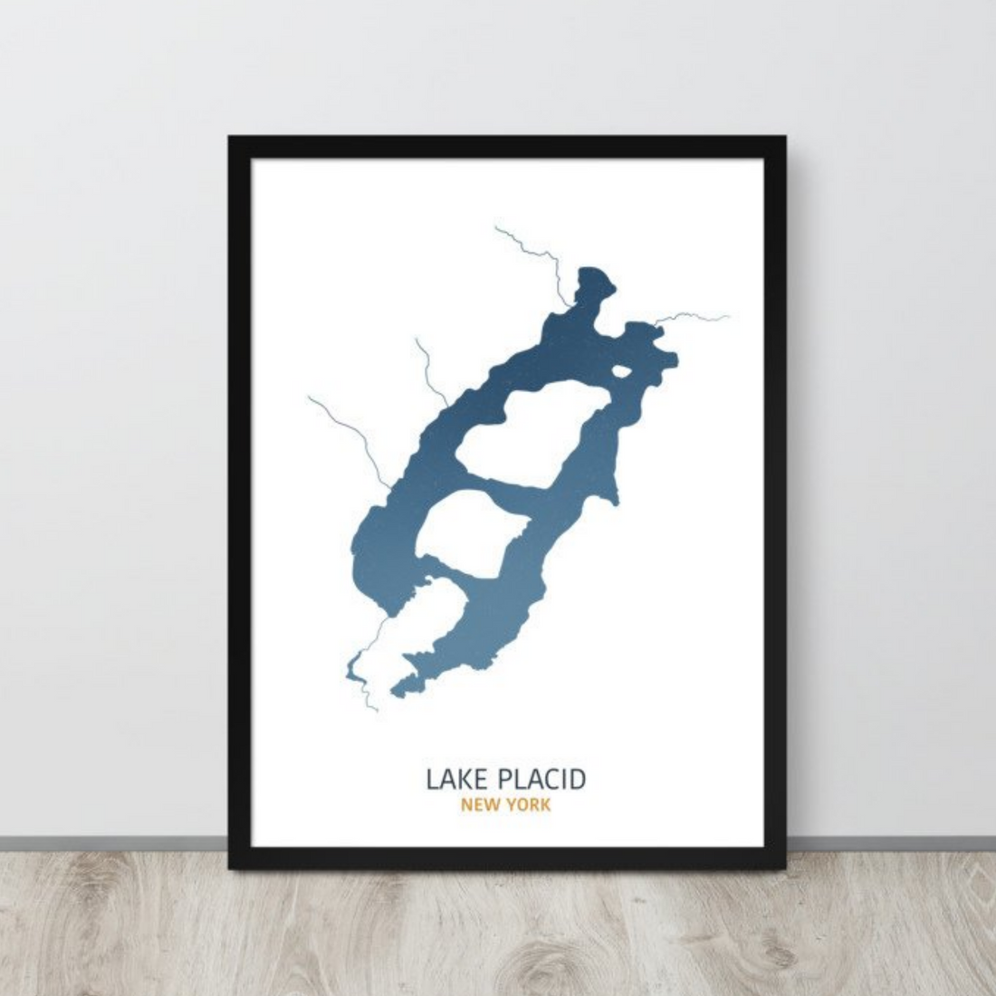 Lake Placid Map Print