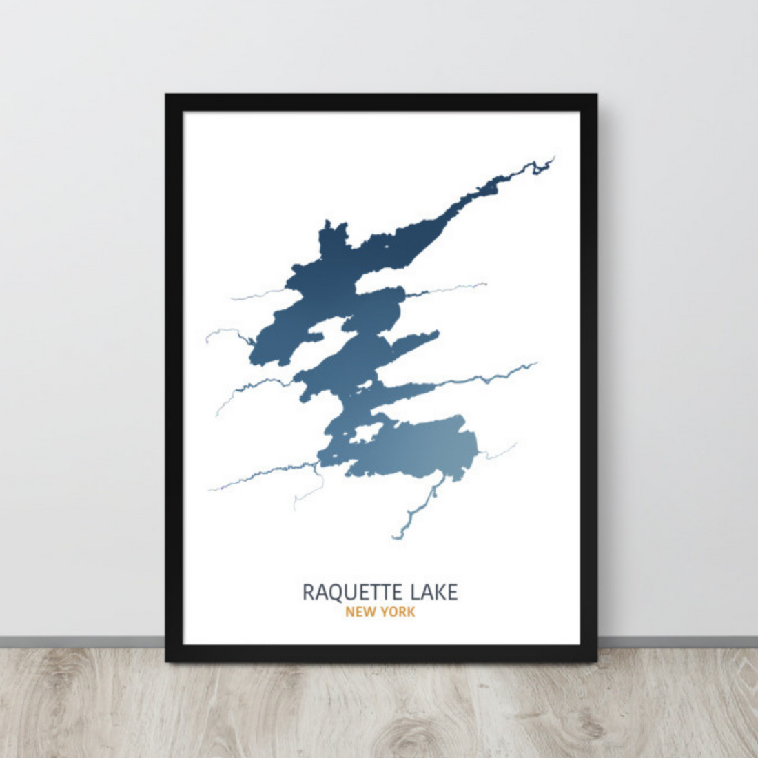 Raquette Lake Map Print