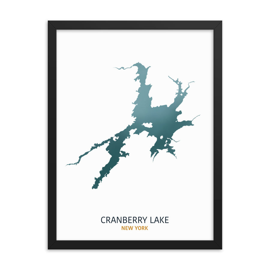 Cranberry Lake Map Print
