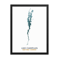 Lake Champlain Map Print