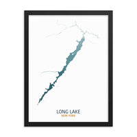 Long Lake Map Print
