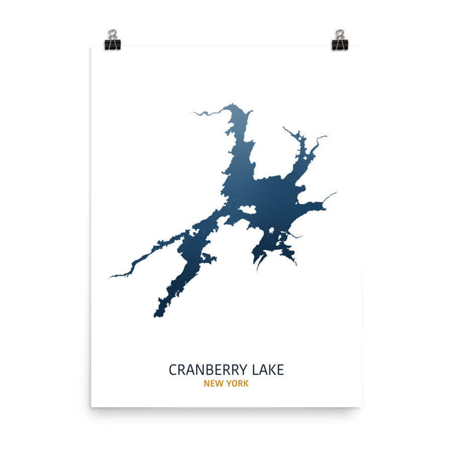 Cranberry Lake Map Print