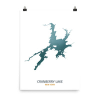 Cranberry Lake Map Print