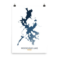 Moosehead Lake Map Print