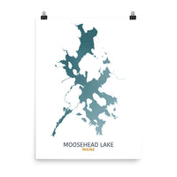 Moosehead Lake Map Print