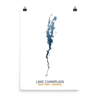 Lake Champlain Map Print