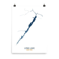Long Lake Map Print