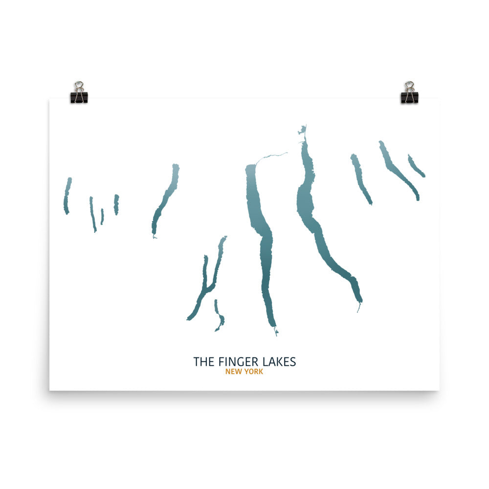 Finger Lakes Map Print