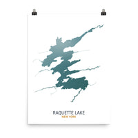 Raquette Lake Map Print